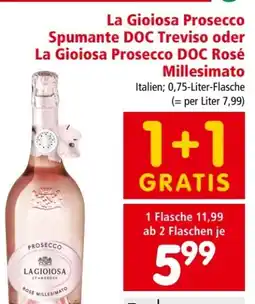 Interspar La Gioiosa Prosecco Raboso Rosé Angebot