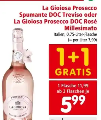 Interspar La Gioiosa Prosecco Raboso Rosé Angebot