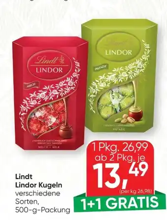 SPAR Gourmet Lindt Lindor Kugel Angebot