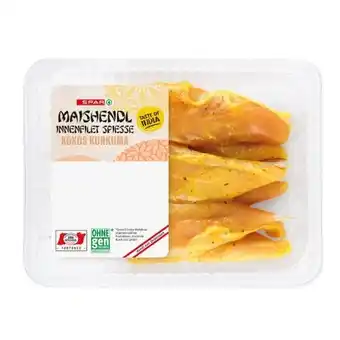 SPAR Gourmet Maishendl Innenfilet Spieße Kokos Kurkuma SPAR Gourmet Angebot
