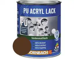 Hornbach HORNBACH Buntlack PU Acryllack seidenmatt RAL 8011 nußbraun 125 ml Angebot