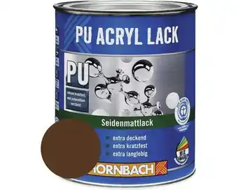 Hornbach HORNBACH Buntlack PU Acryllack seidenmatt RAL 8011 nußbraun 125 ml Angebot