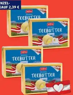 Hofer Milfina Teebutter Angebot