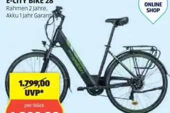 Hofer Doc Green E-City Bike 28 Angebot