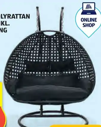 Hofer Home Deluxe Twin Polyrattan Hängesessel Angebot