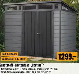 Hornbach Kunststoff-Gartenhaus „,Cortina Angebot