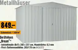Hornbach Metallhäuser Gerätehaus „Dream Angebot