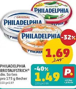 PENNY Philadelphia brotaufstrich Angebot