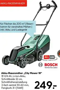 Hellweg Akku-Rasenmäher,,City Mower 18 Angebot