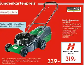 Hellweg Benzin-Rasenmäher „,42 SP-A Angebot