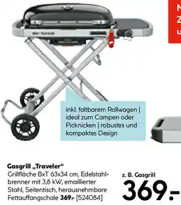 Hellweg Gasgrill,,Traveler Angebot