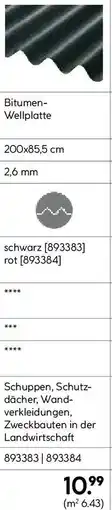 Hellweg Bitumen- Wellplatte Angebot