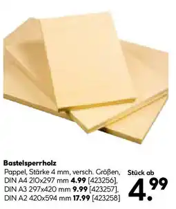 Hellweg Bastelsperrholz Angebot