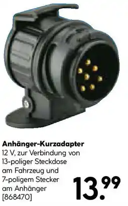 Hellweg Anhänger-Kurzadapter Angebot