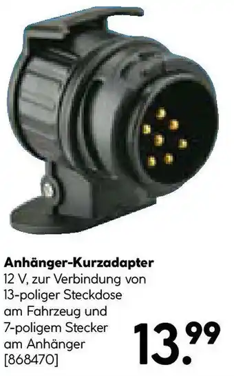 Hellweg Anhänger-Kurzadapter Angebot