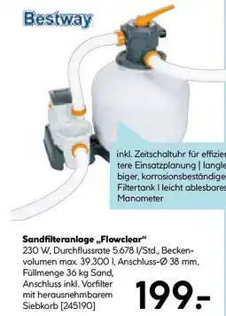 Hellweg Sandfilteranlage,,Flowclear Angebot