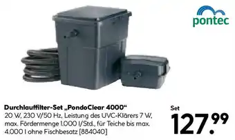 Hellweg Durchlauffilter-Set,,Pondo Clear 4000 Angebot