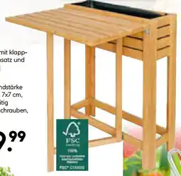 Hellweg Holz-Hochbeet mit Klapptisch Angebot