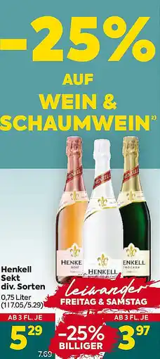 Billa Henkell Sekt Angebot