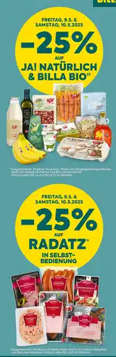 Billa Ja! natürlich & billa bio Angebot