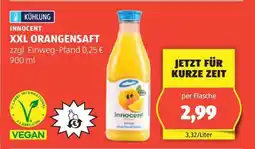 Hofer INNOCENT XXL ORANGENSAFT Angebot