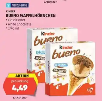 Hofer Kinder Bueno Waffelhörnchen Angebot