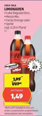 Hofer Coca Cola Limonaden Angebot