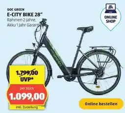 Hofer DOC GREEN E-CITY BIKE 28“ Angebot