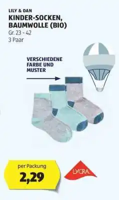 Hofer LILY & DAN KINDER-SOCKEN, BAUMWOLLE (BIO) Angebot
