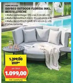 Hofer DAYBED OUTDOOR FLORIDA INKL. BEISTELLTISCHE Angebot