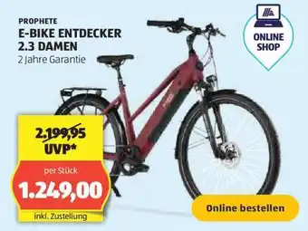 Hofer PROPHETE E-BIKE ENTDECKER 2.3 DAMEN Angebot
