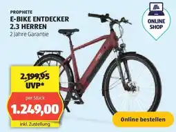 Hofer PROPHETE E-BIKE ENTDECKER 2.3 HERREN Angebot
