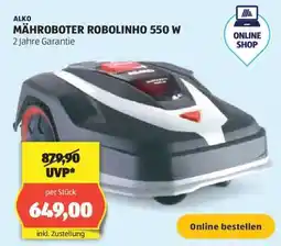 Hofer ALKO MÄHROBOTER ROBOLINHO 550 W Angebot