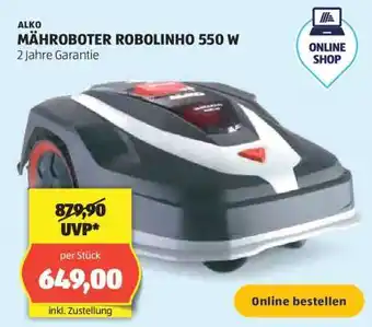 Hofer ALKO MÄHROBOTER ROBOLINHO 550 W Angebot