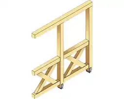 Hornbach Seitenwand Andreaskreuz SKAN HOLZ 205 x 199 cm, weiß Angebot
