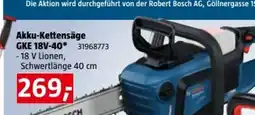 Bauhaus Bosch Akku-Kettensäge GKE 18V-40 Angebot
