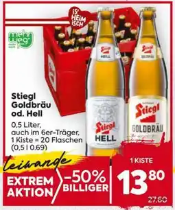 Billa Stiegl Goldbräu od. Hell Angebot