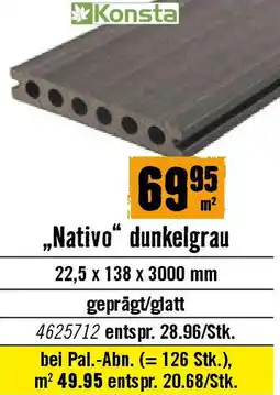Hornbach „Nativo" dunkelgrau Angebot