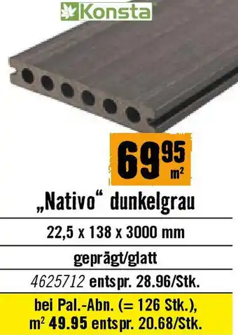 Hornbach „Nativo" dunkelgrau Angebot