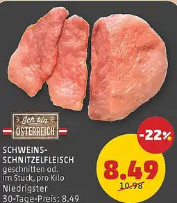 PENNY Schweins- schnitzelfleisch Angebot
