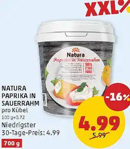 PENNY Natura Paprifa in Sauerrahm Angebot