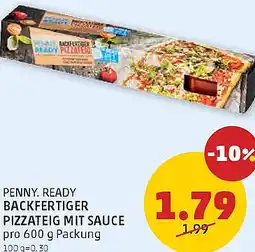 PENNY Penny. ready backfertiger pizzateig mit sauce Angebot