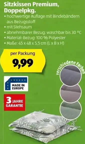 Hofer Sitzkissen Premium Doppelpkg. Angebot