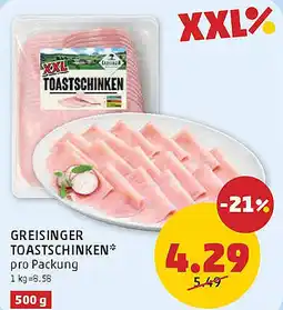 PENNY Greisinger toastschinken Angebot