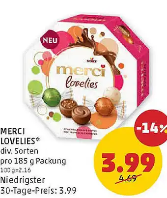 PENNY Merci lovelies Angebot