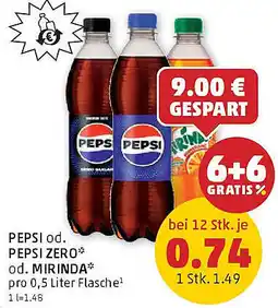 PENNY Pepsi zero od. mirinda Angebot