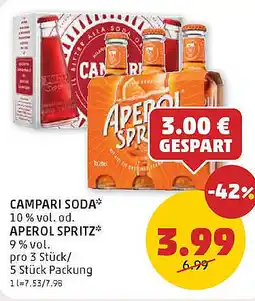 PENNY Campari soda od. aperol spritz Angebot