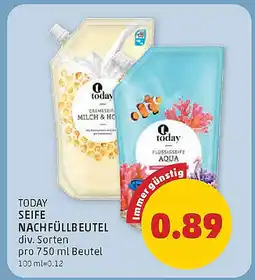 PENNY SEIFE NACHFÜLLBEUTEL Angebot