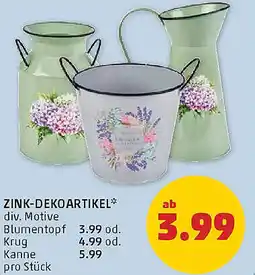 PENNY Zink-dekoartikel Angebot