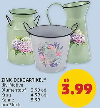 PENNY Zink-dekoartikel Angebot